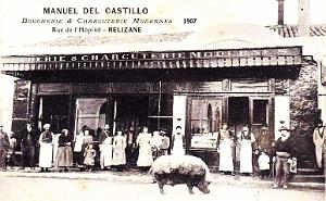 RELIZANE - BOUCHERIE-CHARCUTERIE DEL CASTILLO - 1907
